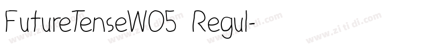 FutureTenseW05 Regul字体转换